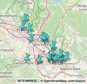 Mappa Via Raffaello Sanzio, 50019 Sesto Fiorentino FI, Italia (7.1185)