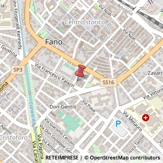 Mappa Via Marcello Negusanti, 11, 61032 Fano, Pesaro e Urbino (Marche)