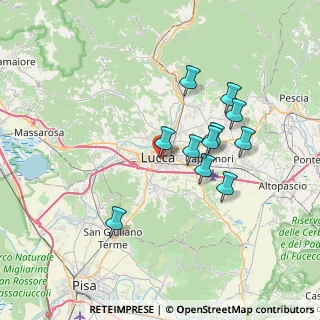 Mappa Mura Urbane, 55100 Lucca LU, Italia (6.43364)