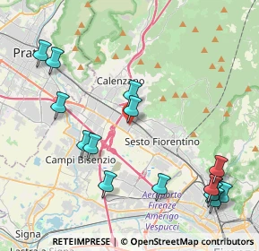 Mappa Via Rodolfo Morandi, 50019 Sesto Fiorentino FI, Italia (5.12867)