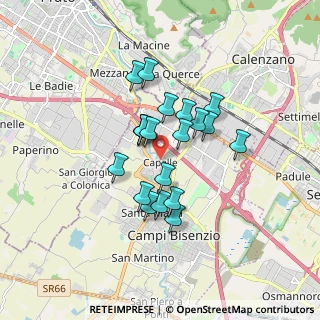 Mappa Piazza Palagione, 50013 Campi Bisenzio FI, Italia (1.3185)