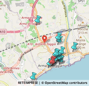 Mappa Via Morene, 18018 Taggia IM, Italia (1.035)