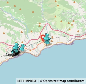 Mappa Via Morene, 18018 Taggia IM, Italia (5.36)