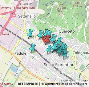 Mappa Via Provinciale Calenzano, 50019 Sesto Fiorentino FI, Italia (0.5545)