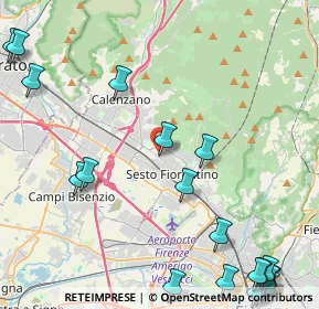 Mappa Via Provinciale Calenzano, 50019 Sesto Fiorentino FI, Italia (6.66)