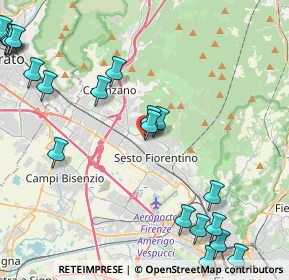 Mappa Via Provinciale Calenzano, 50019 Sesto Fiorentino FI, Italia (5.9935)