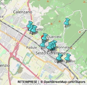 Mappa Via Provinciale Calenzano, 50019 Sesto Fiorentino FI, Italia (1.45857)