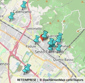 Mappa Via Provinciale Calenzano, 50019 Sesto Fiorentino FI, Italia (1.69214)