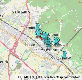 Mappa Via Provinciale Calenzano, 50019 Sesto Fiorentino FI, Italia (0.95909)
