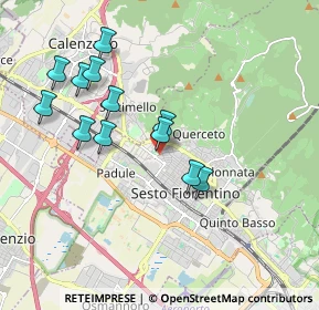 Mappa Via Provinciale Calenzano, 50019 Sesto Fiorentino FI, Italia (1.83)