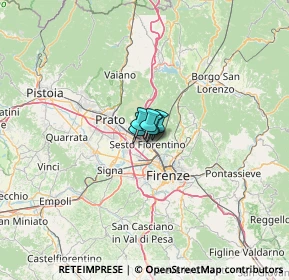 Mappa Via Provinciale Calenzano, 50019 Sesto Fiorentino FI, Italia (40.22333)