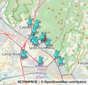 Mappa Via Andrea Costa, 50019 Sesto Fiorentino FI, Italia (2.93429)