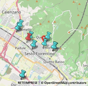 Mappa Via Andrea Costa, 50019 Sesto Fiorentino FI, Italia (1.85154)
