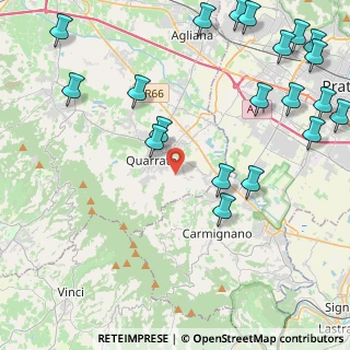 Mappa Via del Bigio, 51039 Quarrata PT, Italia (6.0905)