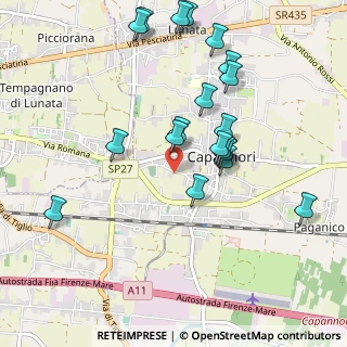 Mappa Via dell'Immagine Farnocchia, 55012 Capannori LU, Italia (1.0315)