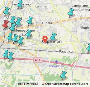 Mappa Via dell'Immagine Farnocchia, 55012 Capannori LU, Italia (3.21632)