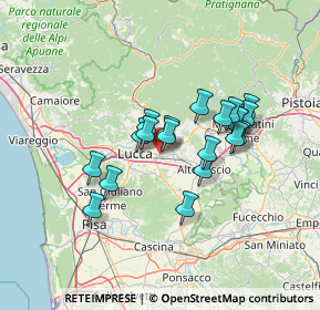 Mappa Via dell'Immagine Farnocchia, 55012 Capannori LU, Italia (11.2565)