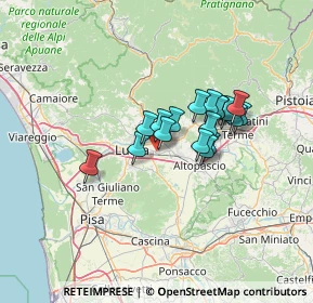 Mappa Via dell'Immagine Farnocchia, 55012 Capannori LU, Italia (9.70889)