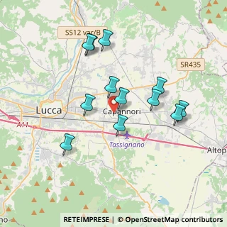 Mappa Via dell'Immagine Farnocchia, 55012 Capannori LU, Italia (3.4875)