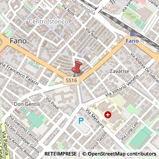 Mappa Via Cavour, 5, 61032 Fano, Pesaro e Urbino (Marche)