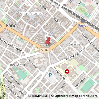 Mappa Via Cavour, 17, 61032 Fano, Pesaro e Urbino (Marche)