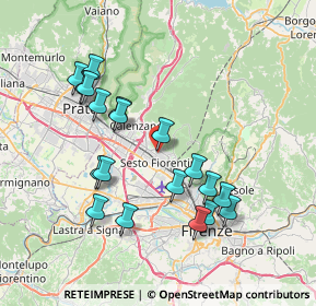 Mappa Via Vincenzo Viviani, 50019 Sesto Fiorentino FI, Italia (7.58)