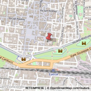 Mappa Vicolo Chiostro della Cattedrale, 12, 55100 Lucca, Lucca (Toscana)