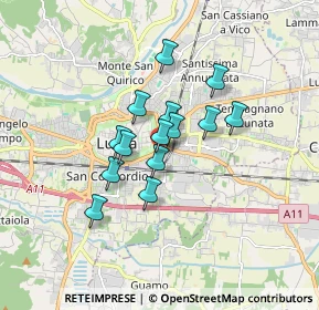 Mappa Via Pubblici Macelli, 55100 Lucca LU, Italia (1.22214)