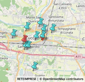 Mappa Via Pubblici Macelli, 55100 Lucca LU, Italia (1.54818)