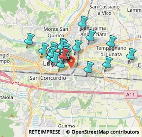 Mappa Via Pubblici Macelli, 55100 Lucca LU, Italia (1.377)