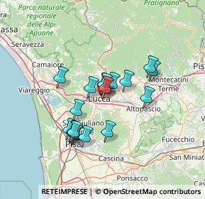 Mappa Via Pubblici Macelli, 55100 Lucca LU, Italia (11.18111)