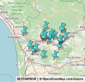 Mappa Via Pubblici Macelli, 55100 Lucca LU, Italia (10.036)