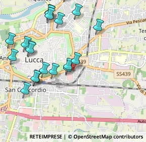 Mappa Via Pubblici Macelli, 55100 Lucca LU, Italia (1.1835)