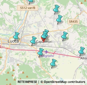 Mappa Via di Corte Bertolucci, 55012 Capannori LU, Italia (3.98636)