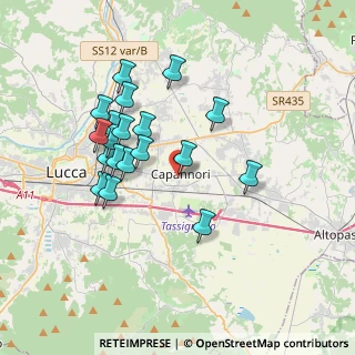 Mappa Via di Corte Bertolucci, 55012 Capannori LU, Italia (3.45526)