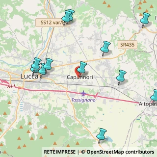 Mappa Via di Corte Bertolucci, 55012 Capannori LU, Italia (5.38417)