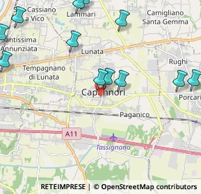 Mappa Via di Corte Bertolucci, 55012 Capannori LU, Italia (2.71083)
