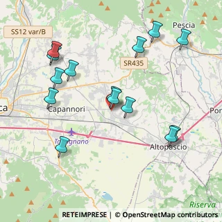 Mappa Via del Municipio, 55016 Porcari LU, Italia (4.45286)