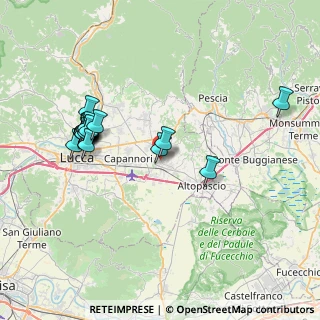 Mappa Via del Municipio, 55016 Porcari LU, Italia (8.1055)