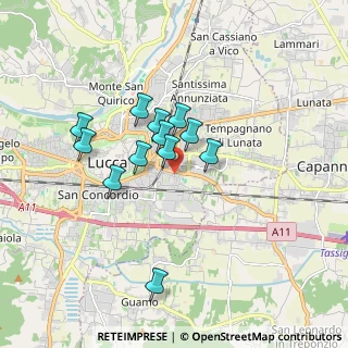 Mappa Via Antonioli, 55100 Lucca LU, Italia (1.40333)