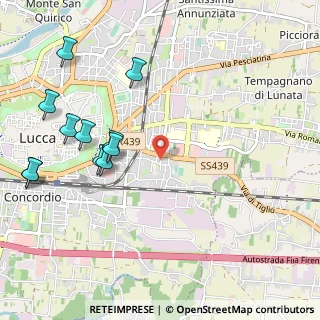 Mappa Via Antonioli, 55100 Lucca LU, Italia (1.27182)
