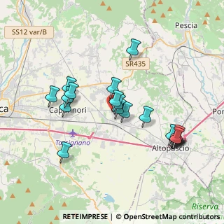 Mappa Via del Bozzo, 55016 Porcari LU, Italia (3.718)