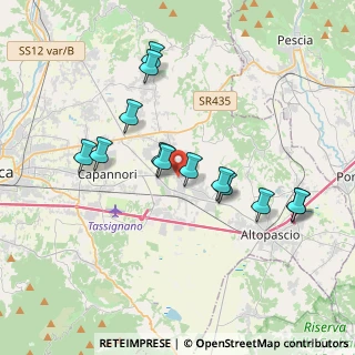 Mappa Via del Bozzo, 55016 Porcari LU, Italia (3.60154)