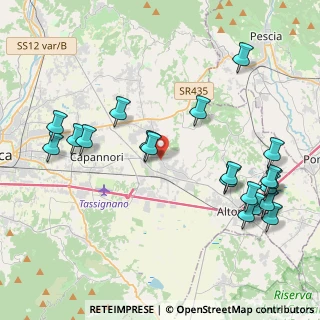 Mappa Via del Bozzo, 55016 Porcari LU, Italia (4.964)