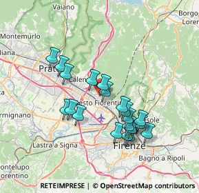 Mappa Via Donatello, 50019 Sesto Fiorentino FI, Italia (6.5735)