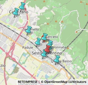 Mappa Via Donatello, 50019 Sesto Fiorentino FI, Italia (1.58091)