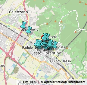 Mappa Via Donatello, 50019 Sesto Fiorentino FI, Italia (0.81684)