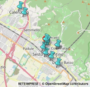 Mappa Via Donatello, 50019 Sesto Fiorentino FI, Italia (1.42273)