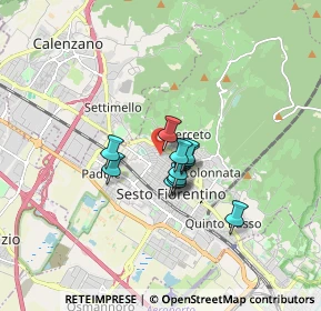 Mappa Via Donatello, 50019 Sesto Fiorentino FI, Italia (1.07091)
