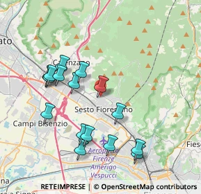 Mappa Via Donatello, 50019 Sesto Fiorentino FI, Italia (3.92438)